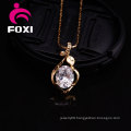 Elegant Silver Zircon Gemstone Pendant for Girls